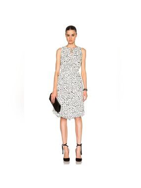 Derek Lam 10 Crosby Silk Black & White Print Dress | Size 6